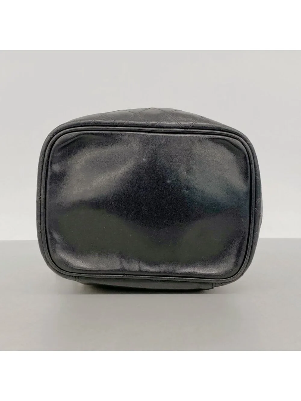 Chanel Vanity Bag Bicolor Lambskin Black Gold